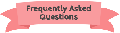 A salmon-colored banner with the text "Frequently Asked Questions"