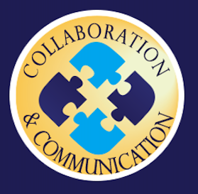 Portrait of a Graduate logo for Collaboration and Communication