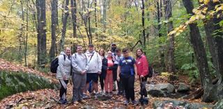 Rise students on a trail photo