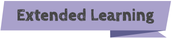 A purple banner with the text "Extended Learning"