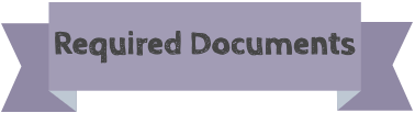 A purple banner with the text "Required Documents"
